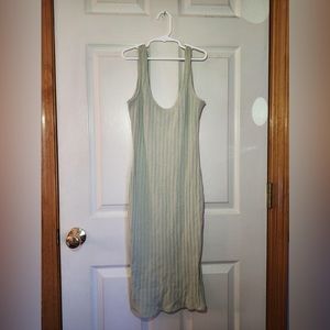 Mid-length Grayish Green Dress